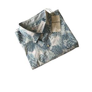 Tommy Bahama Long Sleeve Blue Sarasota‎ Stretch Shirt 2XLTG NWT